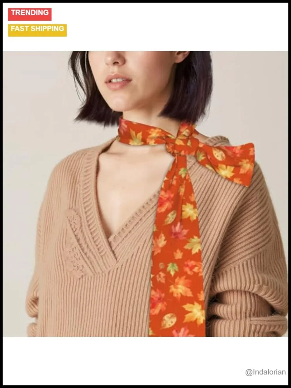 Long Skinny Scarf Silky Satin Hair Scarf Ponytail Headband Purse Bag Accessory
